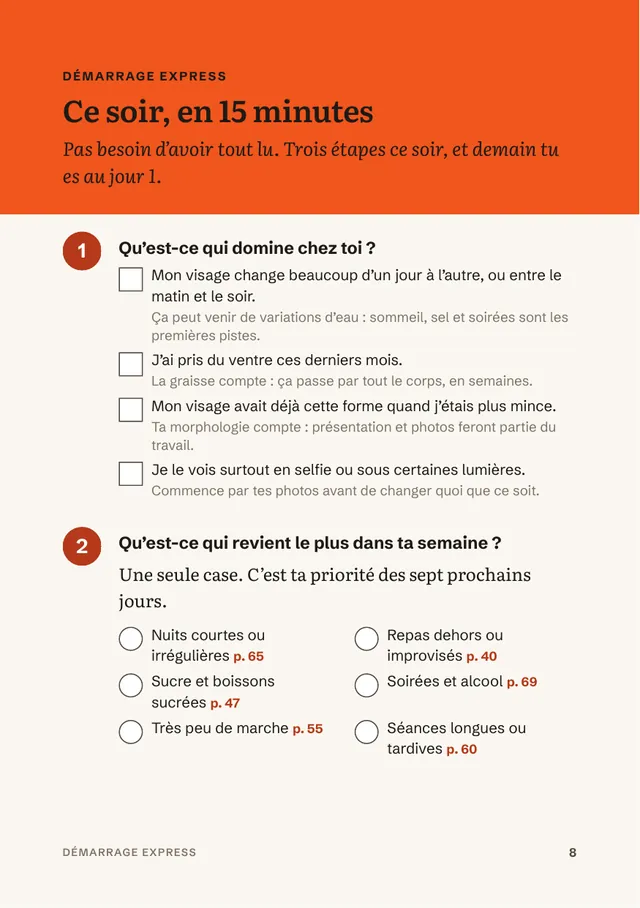 Page du livre : Ce soir, en 15 minutes : le démarrage express